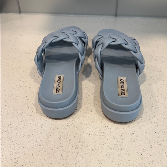 Steve Madden Light Blue Braided Sandals size 8.5 - Picture 6 of 8